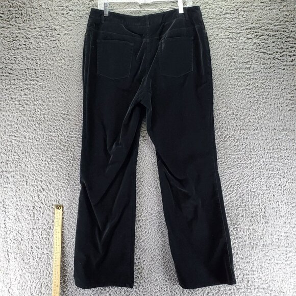 Nygard Jeans Womens 12 Black Stretch Corduroy Straight Leg - Picture 8 of 9